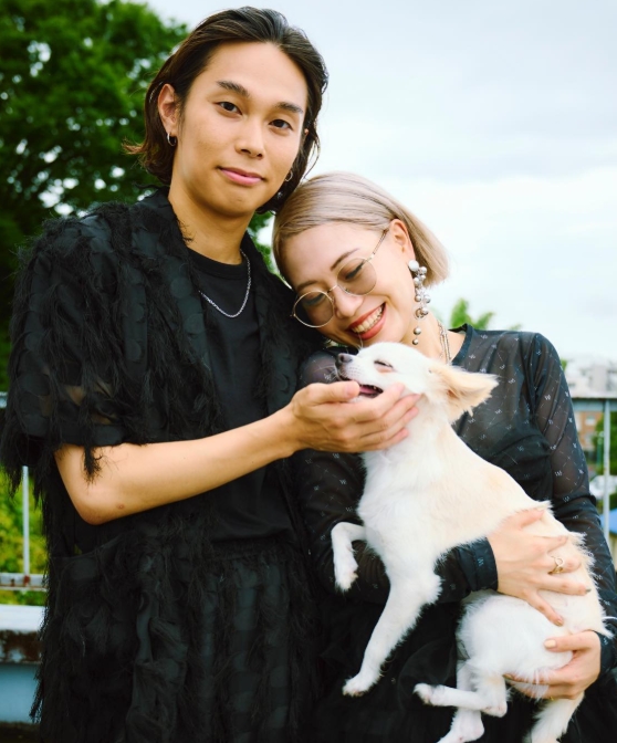 藤井レオと嫁と犬