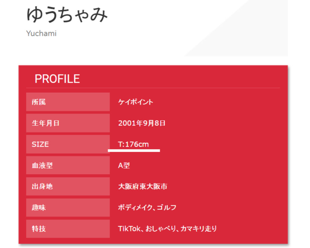 ゆうちゃみのプロフィール
