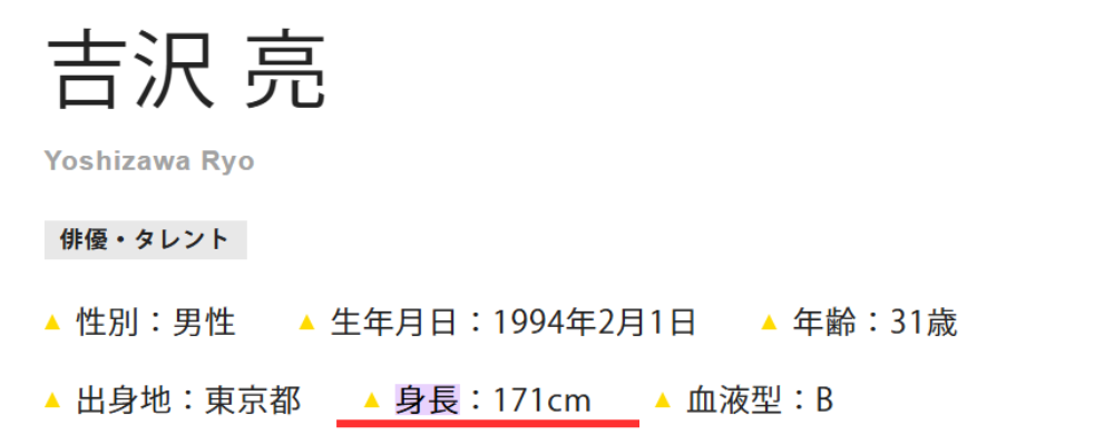 吉沢亮のプロフィール